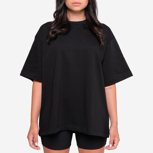 เสื้อยืดคอกลมแขนสั้นสำหรับผู้หญิง พิมพ์โลโก้แบรนด์ของคุณเองได้ - Product Image 3