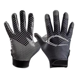 Hot Sale Latex American Football Gloves Custom Design Anti-Slip Grip Waterproof Touch Screen Unisex Customized <b>Heat</b> Printed - Product Image 3
