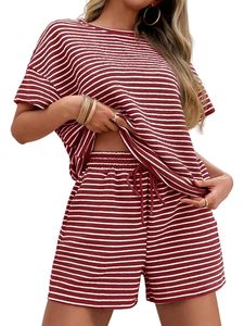 Ensemble 2 pièces d'été personnalisé pour femme : T-shirt à manches courtes et short – Tenue décontractée streetwear - Product Image 6