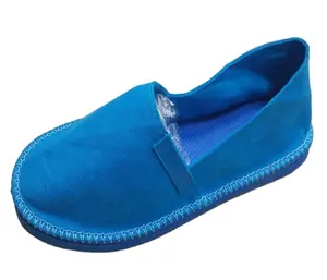 热销男式基本款海军蓝黄麻鞋底外销定制颜色外来鞋