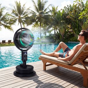 Adjustable Height 900 CFM Standing Pedestal <b>Fan</b> 0.5 Gal Tank Indoor and Outdoor <b>Misting</b> Tower <b>Fan</b> - Product Image 2