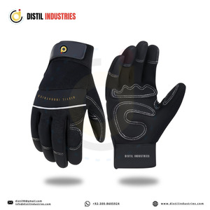 Guantes de Trabajo Resistentes y Transpirables de PU de Alta Calidad para Mecánicos, Antivibración, con Logotipo Personalizado en la Parte Posterior para Uso en Exteriores - Product Image 2
