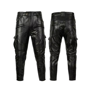 Pantalones de Cuero Negros para Motocicleta, Estilo Biker, Resistentes al Viento, Transpirables, Anti-UV, Tallas Grandes, Duraderos, Personalizables con Logotipo - Product Image 6