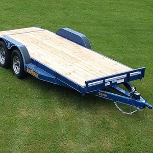 Heavy Duty Industrial Flatbed Utility <b>Car</b> Transport <b>Trailer</b> Three Axle Semi <b>Trailer</b> Strong Steel Frame Payload 1001 To 2000 Kg - Product Image 4