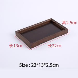 Plateaux de service en bois d'acacia écologiques - Ensemble de 5 plateaux rectangulaires pour dîner et thé pour un usage régulier - Product Image 4