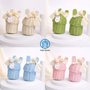 Arabian Handwoven Bunny <b>Gift</b> Basket <b>Ramadan</b> Eid Favor <b>Gift</b> <b>Box</b> Eid Mubarak Candy Basket <b>Gift</b> Packaging Candy Special <b>Gift</b> - Product Image 6