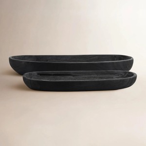 Decorative Handmade Wooden Serving Bowls Minimalist Design Uncoated Natural Finish For Home <b>Decor</b> - Product Image 6