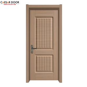 Porte intérieure en bois composite texturé en bois de chêne de conception moderne, imperméable, WPC, chambre à coucher, villa, entrée, extérieur, utilisation hôtelière - Product Image 1