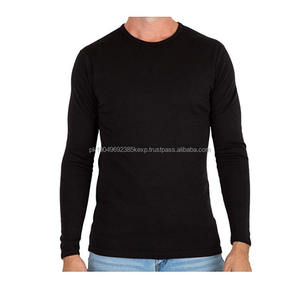 Camisa térmica de manga corta de algodón 100% personalizada, cuello redondo liso, transpirable, de secado rápido, 260 gramos, estilo High Street - Product Image 5