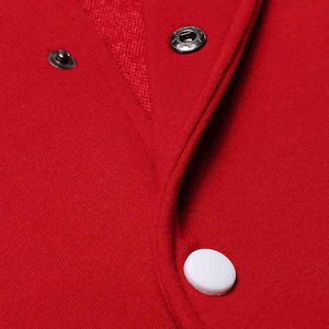 High Street Style Breathable Canvas Wool Windproof Quick Dry Varsity <b>Jacket</b> <b>Winter</b> Stand Collar Customized Logo Colors - Product Image 3