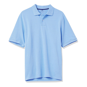 Chemises décontractées pour hommes en coton tricoté, douces, respirantes, légères, à manches courtes, motif uni, tendance, vente en gros - Product Image 1