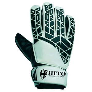 Guantes de Portero de Fútbol de Látex Alemán Blanco y Negro con Diseño Personalizado de la Mejor Calidad, 4mm de Látex Alemán, Corte Negativo - Product Image 2
