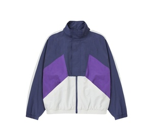 Chaqueta cortavientos de bloque de Color con cremallera personalizada, forro de malla transpirable, chaqueta deportiva de nailon de Color Patchwork, ropa de verano - Product Image 1