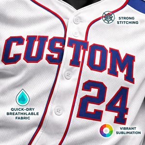 Uniforme d'équipe de baseball personnalisé, col en V profond, séchage rapide, respirant, anti-humidité, taille plus, tissu 100% polyester sublimé - Product Image 4