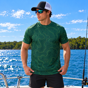Camisa de Pesca Personalizada de Secado Rápido, Sublimada, Impermeable, con Protección Solar UPF 50, para Agua Salada, 140 g/m², para Minoristas - Product Image 5
