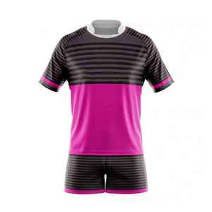 Latest Design Unique Rugby Uniform OEM Manufacture Sublimation Technique Breathable Quick Dry Customized Automated Cutting - Product Image 3