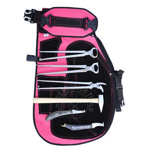 Kit de Herrador con Delantal de Seguridad, Cortaúñas para Pezuñas, Martillo de Herrador Afilado, Herramienta para Quitar Zapatas, Herramienta para Curvar Pezuñas, Cuchillo para Pezuñas - Product Image 1