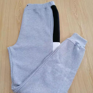 Ensemble de survêtement personnalisé pour homme, color block gris chiné, blanc, noir, sweat-shirt raglan et pantalon de jogging, ensemble deux pièces, vente en gros OEM - Product Image 5