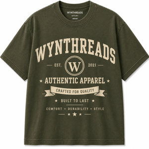 T-shirt tricoté pour homme, délavé à l'acide, 100% coton, col rond côtelé, coupe classique, manches courtes, haute qualité, logo personnalisé, vente en gros - Product Image 4