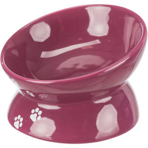 Bol et mangeoire pour animaux de compagnie en céramique violet 0,15 l 13 cm - Product Image 2
