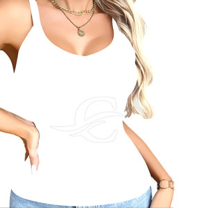 Factory Direct Sales Women's Breathable Tank <b>Top</b> with Front Logo-High Quality for Gym Exercise Fitness - Product Image 5
