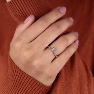 Curved Diamond Wedding Band V Shape Lab Grown Diamond <b>Ring</b> Curved <b>Stacking</b> Band Chevron Marquise <b>Ring</b> Anniversary Gift Wholesale - Product Image 4