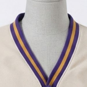 Custom OEM High Quality Heavyweight 100% Cotton Fleece <b>Varsity</b> <b>Cardigan</b> Jacket Wholesale Unisex Greek Letter Sorority Fraternity - Product Image 3