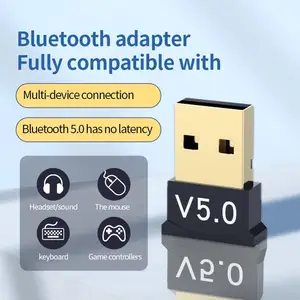 Transmissor Bluetooth receptor 5.0 removível sem fio adaptador Bluetooth para computador doméstico