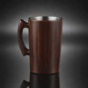 Custom Handmade Wooden Cup Natural Wood Mug With Steel inside for Tea Coffee Water Serving and Gift Packaging Projects - Product Image 6