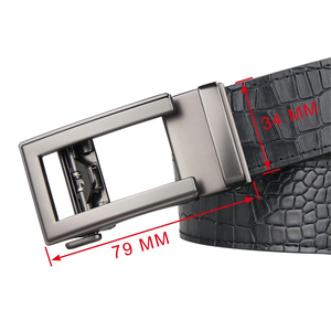 Cinturones de Cuero Vacuno Vintage Cómodos al por Mayor para Hombre, con Logotipo Personalizado, Hebilla de Acero, Ajustables, 120 cm de Largo, 3.5 cm de Ancho - Product Image 3