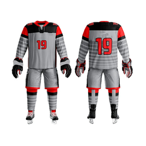 Jersey de Hockey sobre Hielo Personalizable, Transpirable, de Poliéster, con Cuello en V, Impresión Sublimada, Jersey de Poliéster que Absorbe la Humedad - Product Image 6