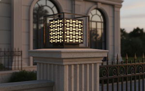 Outdoor <b>Post</b> Lamp Inox Material 3500K Warm White AC 220V for Villa Fence Gate Column Decorative Modern <b>Light</b> - Product Image 5