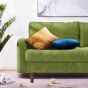 Divano a Due Posti in Velluto con Braccioli Arrotondati da 72 Pollici per Arredamento Soggiorno Appartamento - Product Image 6