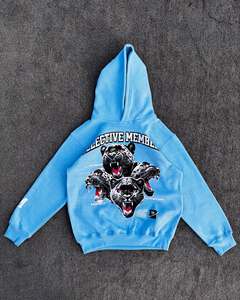 Custom Screen Printing Oversized Streetwear Hooded Winter Sweatshirt 500 Gsm Heavyweight French Terry Cotton <b>Pullover</b> <b>Mens</b> - Product Image 2