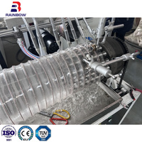 Machine automatique de fabrication de tuyaux et conduites de ventilation en PU/TPU à vis simple, contrôlée par PLC, avec moteur et boîte de vitesses