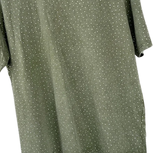 เสื้อยืดแขนสั้นผู้ชายไซส์ใหญ่ ลายจุดสีเขียว ผ้าถัก คอกลม สไตล์ลำลอง - Product Image 4