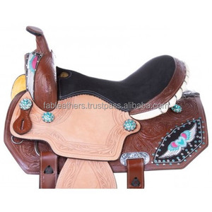 Selle d'équitation Western Pleasure en cuir véritable avec cuir de qualité supérieure pour l'équitation Reining à des prix abordables en gros - Product Image 4