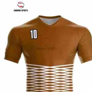 Uniformes de Fútbol Personalizados para Hombre, 100% Poliéster Transpirable, Manga Corta, Verano, con Nombre del Equipo, Venta Caliente - Product Image 2