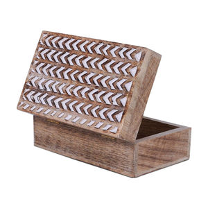 Trending Wooden Hand Carved Storage <b>Boxes</b> For Jewelry <b>Keepsake</b> Or Vanity Storage Vintage Wood Box For Homedecor Festival Gifting - Product Image 1