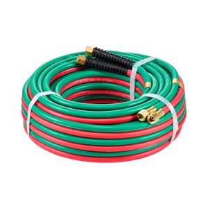 Tubo Doppio Ossigeno-Acetilene 1/4 Pollici X 50FT con Raccordi 9/16'' 18 LH/RH B Fitting Grado R per Torcia di Saldatura e Brasatura - Product Image 4