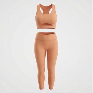 Vêtements de sport grande taille pour femmes, ensemble soutien-gorge de sport et leggings, entraînement, gym, course à pied, yoga, vêtements de sport actifs - Product Image 1