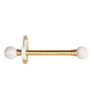 Minimalist Straight Metal Towel Bar Wall Mounted Rust Resistant Bathroom Storage Holder Single Tier Towel Holder - Product Image 5