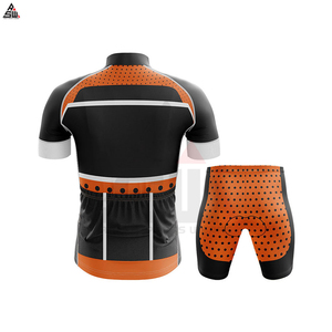 Conjunto de Jersey de Ciclismo Transpirable Personalizado para Hombre, Manga Corta, Absorbe la Humedad, Ajustado, Ropa Deportiva de Verano con Cierre de Cremallera y Patrón a Cuadros - Product Image 3