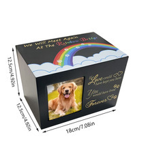 Kotak Peti Mati Hewan Peliharaan Ramah Lingkungan & Terurai Secara Alami & Guci Kayu Ramah Lingkungan untuk Abu Anjing atau Kucing dengan Bingkai Foto Kotak Kenangan - Product Image 5