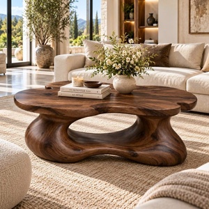 Luxali Modern Solid Wood Coffee <b>Table</b> Living Room Handmade Natural Eco-Friendly Durable Easy Clean Antique Decor Home Furniture - Product Image 6
