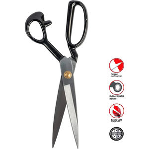 Ciseaux de tailleur en acier noir personnalisés, pour droitiers, multi-usages, pour la confection de vêtements, service OEM - Product Image 2