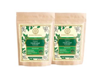 Polvo de Pétalos de Rosa Orgánico Natural Khadi, Polvo Herbal para Suavidad de la Piel y Brillo Natural, Ayuda a Mejorar la Textura de la Piel, Aspecto Fresco - Product Image 1