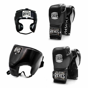 Conjunto de Equipo de Boxeo Cleto Reyes, Guantes y Protector de Cabeza de Cuero, Equipo de Entrenamiento y Sparring para Todas las Temporadas - Product Image 1