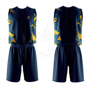 Uniforme de volley-ball moderne pour hommes avec maillot et short en polyester respirant pour l'entraînement et les matchs de compétition - Product Image 4