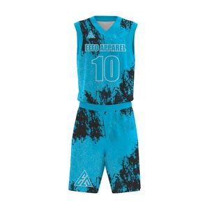 Uniforme de Baloncesto sin Mangas Transpirable 100% Poliéster de Secado Rápido Antibacterial con Nombre de Equipo Personalizado y Diseño Profesional - Product Image 6